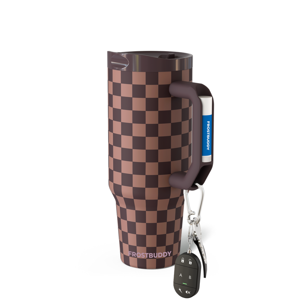 Thicc Buddy 40oz | Espresso Checkered